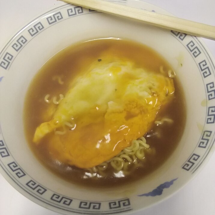 インスタントで天津麺